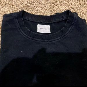 Black Men’s French Terry Short Sleeved Shirt